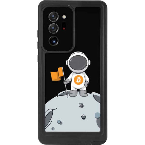 Bitcoin Astronaut Galaxy Note20 Ultra 5G Waterproof Case